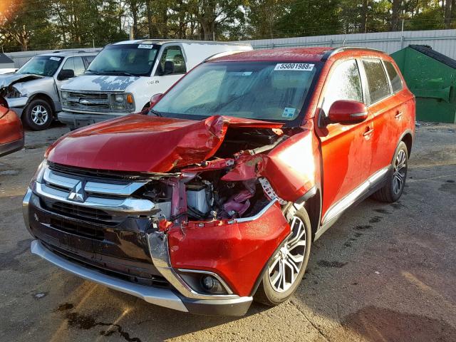 JA4AD3A36GZ029439 - 2016 MITSUBISHI OUTLANDER RED photo 2