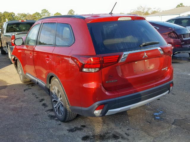 JA4AD3A36GZ029439 - 2016 MITSUBISHI OUTLANDER RED photo 3