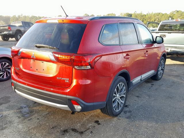 JA4AD3A36GZ029439 - 2016 MITSUBISHI OUTLANDER RED photo 4