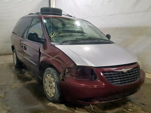 1C4GJ45343B132614 - 2003 CHRYSLER VOYAGER LX MAROON photo 1