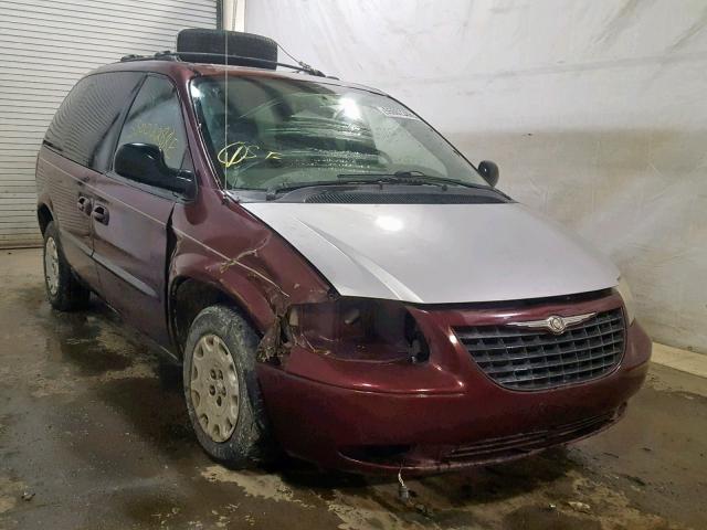 1C4GJ45343B132614 - 2003 CHRYSLER VOYAGER LX MAROON photo 10