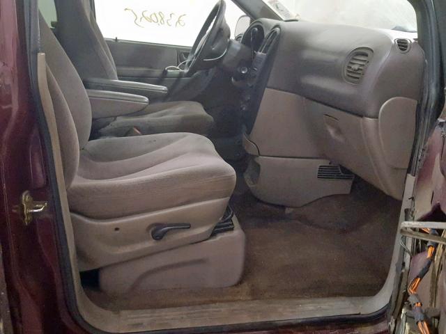 1C4GJ45343B132614 - 2003 CHRYSLER VOYAGER LX MAROON photo 5