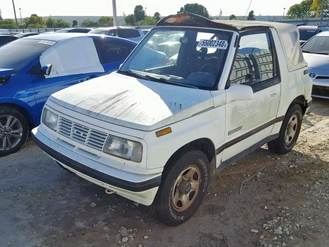 2CNBJ18U5M6913400 - 1991 GEO TRACKER WHITE photo 2