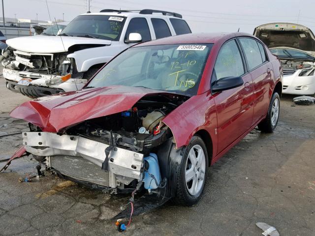 1G8AJ55F27Z167987 - 2007 SATURN ION LEVEL BURGUNDY photo 2
