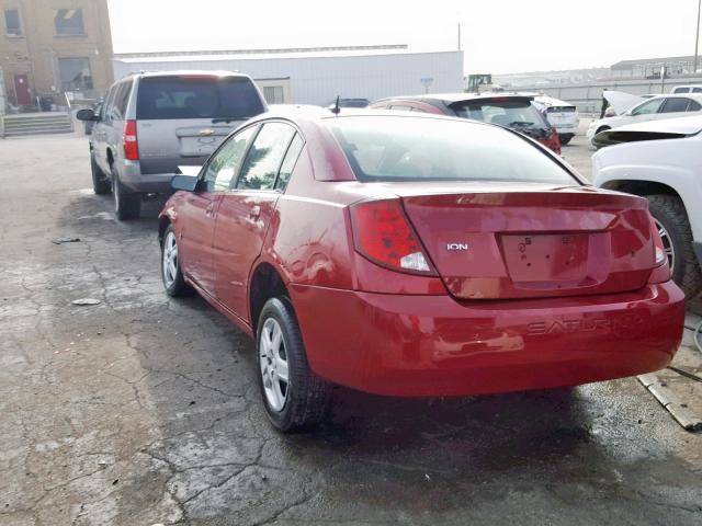 1G8AJ55F27Z167987 - 2007 SATURN ION LEVEL BURGUNDY photo 3