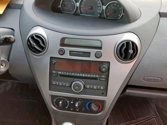 1G8AJ55F27Z167987 - 2007 SATURN ION LEVEL BURGUNDY photo 9