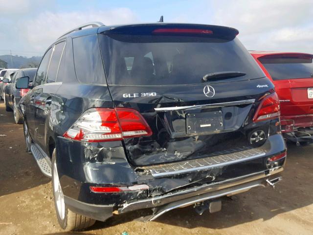 4JGDA5HB7HA973038 - 2017 MERCEDES-BENZ GLE 350 4M BLACK photo 3