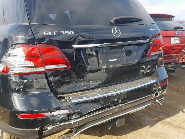 4JGDA5HB7HA973038 - 2017 MERCEDES-BENZ GLE 350 4M BLACK photo 9