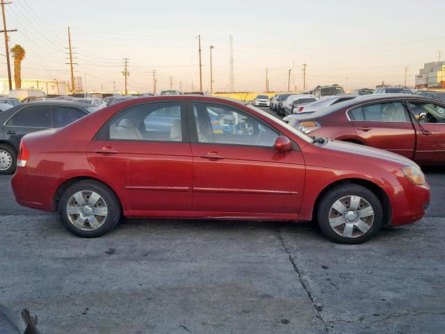 KNAFE222095621936 - 2009 KIA SPECTRA EX RED photo 9