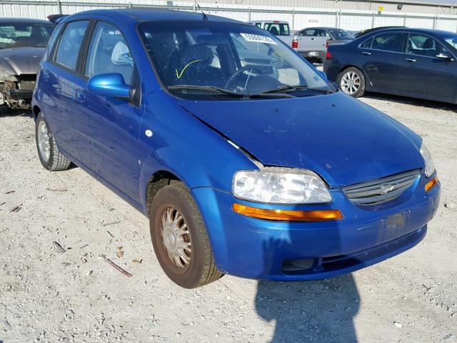 KL1TD666X7B694976 - 2007 CHEVROLET AVEO BASE BLUE photo 1