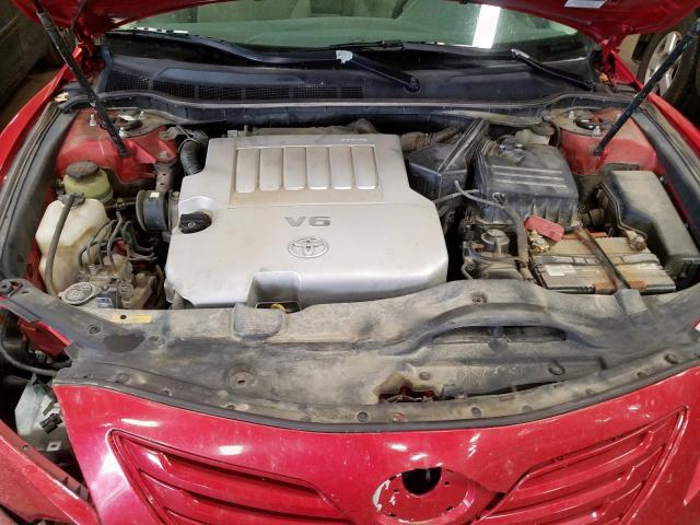 4T1BK46K37U047217 - 2007 TOYOTA CAMRY LE RED photo 7