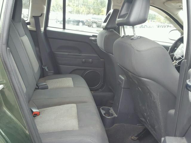 1J8FT47038D691911 - 2008 JEEP COMPASS SP მწვანე ფოტო 6