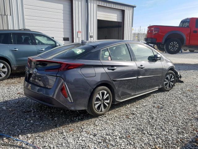 JTDKARFP2J3074115 - 2018 TOYOTA PRIUS PRIM GRAY photo 4