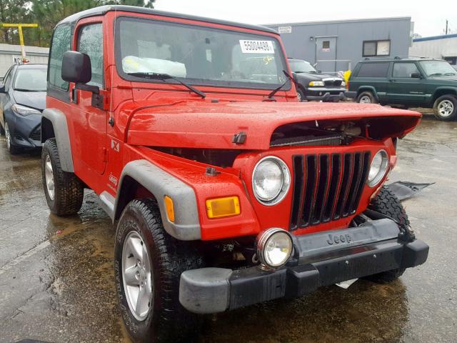 1J4FA39S85P379562 - 2005 JEEP WRANGLER X RED photo 1