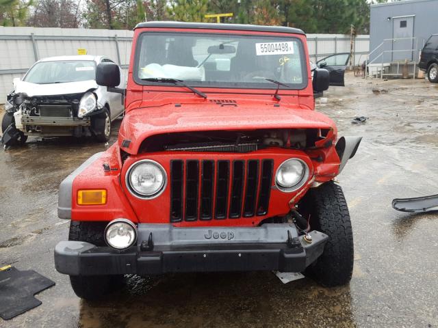 1J4FA39S85P379562 - 2005 JEEP WRANGLER X RED photo 9