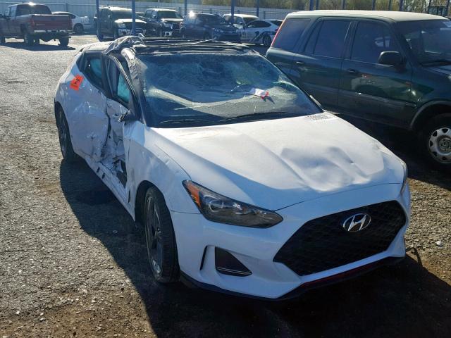 KMHTH6AB1KU014232 - 2019 HYUNDAI VELOSTER T WHITE photo 1