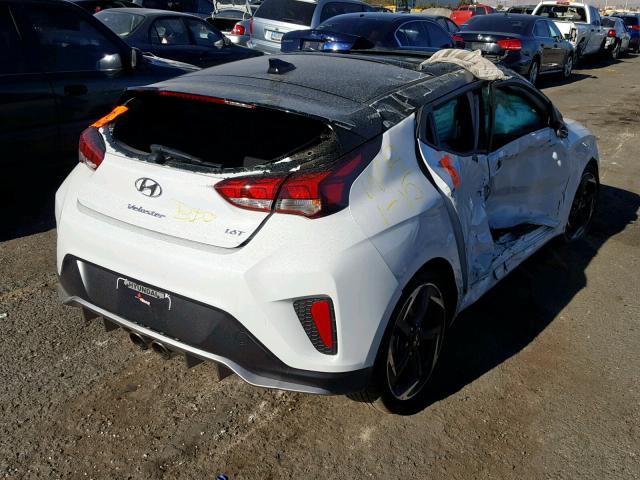 KMHTH6AB1KU014232 - 2019 HYUNDAI VELOSTER T WHITE photo 4