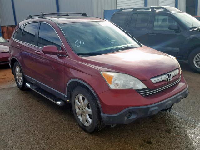 JHLRE48789C016091 - 2009 HONDA CR-V EXL BURGUNDY photo 1