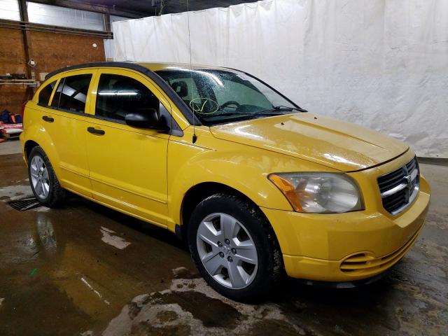 1B3HB48B07D555612 - 2007 DODGE CALIBER SX YELLOW photo 1