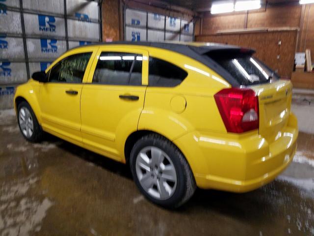 1B3HB48B07D555612 - 2007 DODGE CALIBER SX YELLOW photo 3