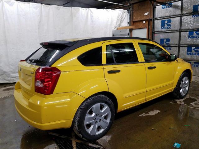 1B3HB48B07D555612 - 2007 DODGE CALIBER SX YELLOW photo 4