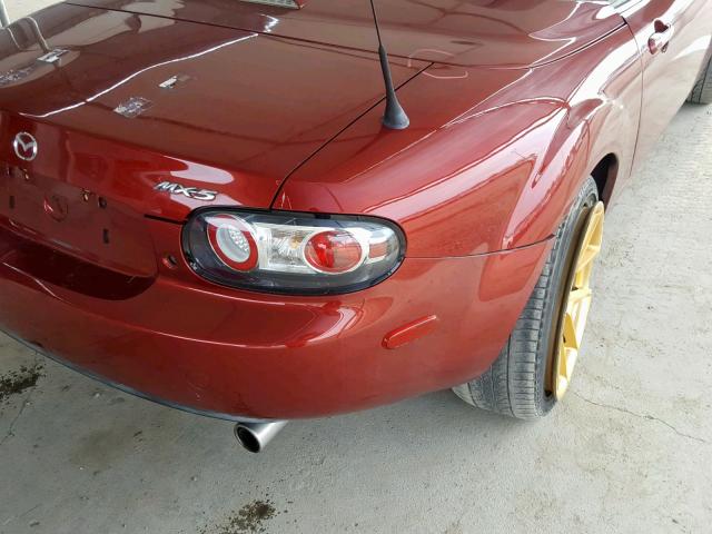 JM1NC26F870138352 - 2007 MAZDA MX-5 MIATA MAROON photo 6