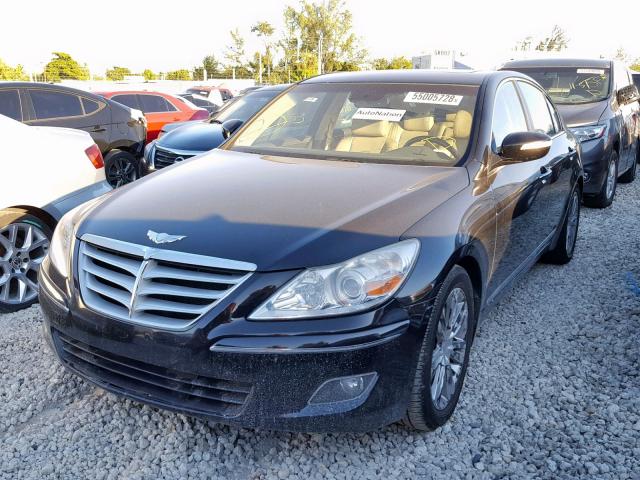 KMHGC46F69U034695 - 2009 HYUNDAI GENESIS 4. BLACK photo 2