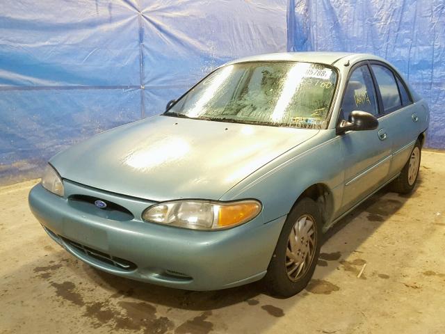 1FALP13P7VW364918 - 1997 FORD ESCORT LX TEAL photo 2