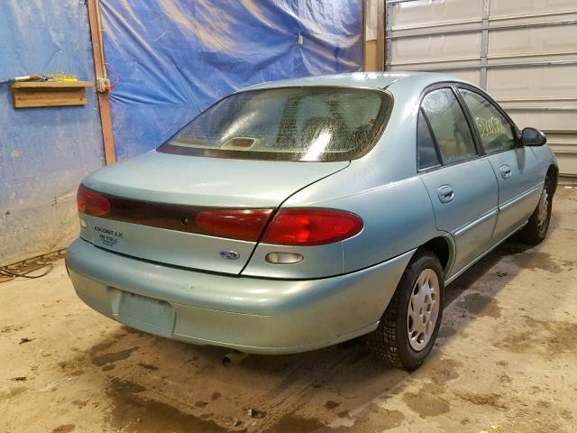 1FALP13P7VW364918 - 1997 FORD ESCORT LX TEAL photo 4