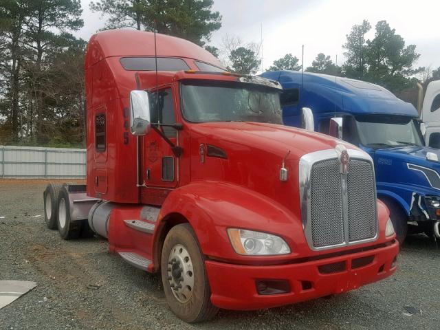 1XKAD49X8DJ344535 - 2013 KENWORTH CONSTRUCTI RED photo 1