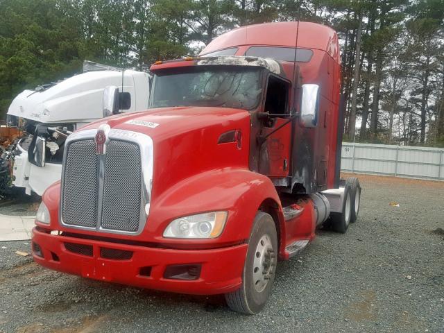 1XKAD49X8DJ344535 - 2013 KENWORTH CONSTRUCTI RED photo 2