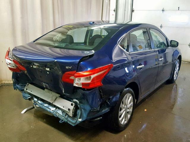 3N1AB7AP6JY339889 - 2018 NISSAN SENTRA S BLUE photo 4