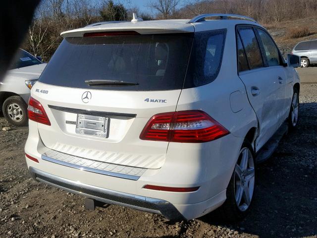 4JGDA5GB8FA486946 - 2015 MERCEDES-BENZ ML 400 4MA WHITE photo 4