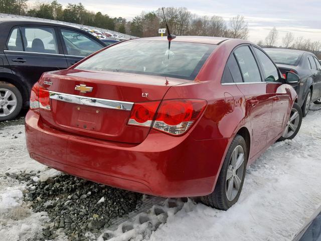 1G1PG5SC8C7164485 - 2012 CHEVROLET CRUZE LT RED photo 4