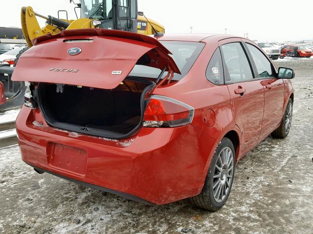 1FAHP3GN5AW203908 - 2010 FORD FOCUS SES RED photo 4