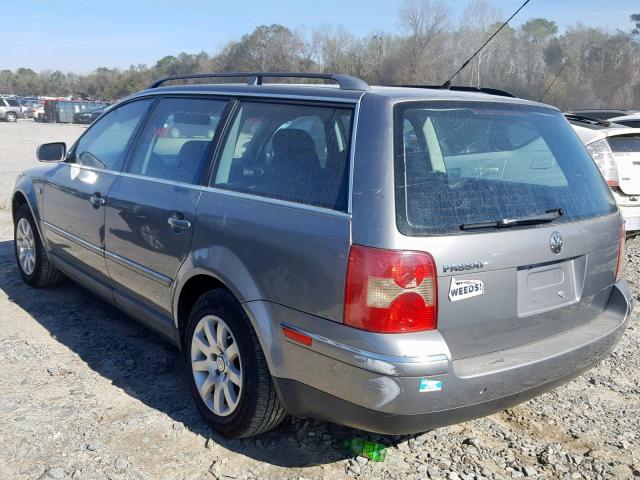 WVWVD63B12E021990 - 2002 VOLKSWAGEN PASSAT GLS GRAY photo 3