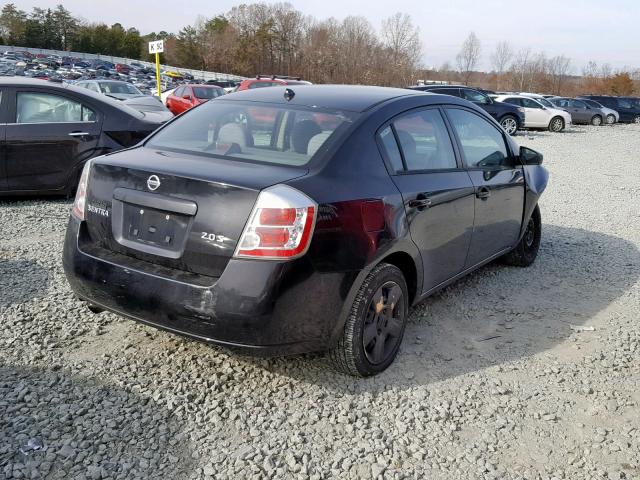 3N1AB61E97L624942 - 2007 NISSAN SENTRA 2.0 BLACK photo 4