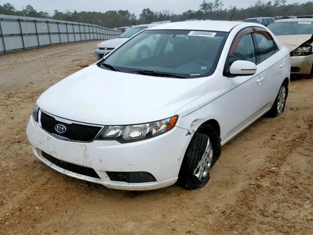 KNAFU4A25B5354766 - 2011 KIA FORTE EX WHITE photo 2