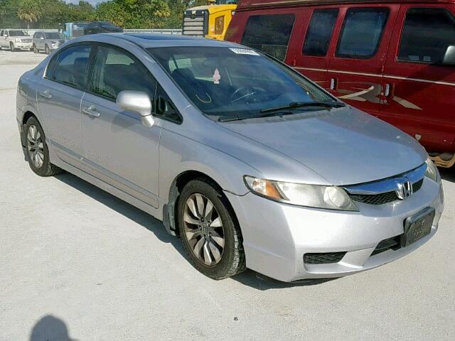 19XFA16939E019259 - 2009 HONDA CIVIC EXL SILVER photo 1