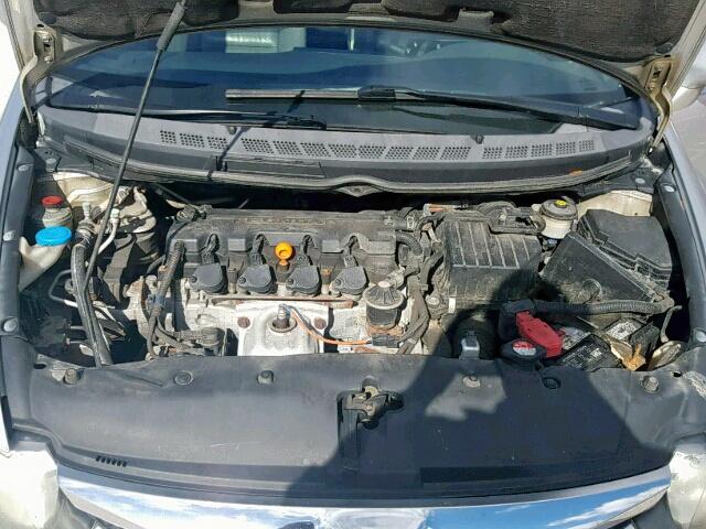 19XFA16939E019259 - 2009 HONDA CIVIC EXL SILVER photo 7