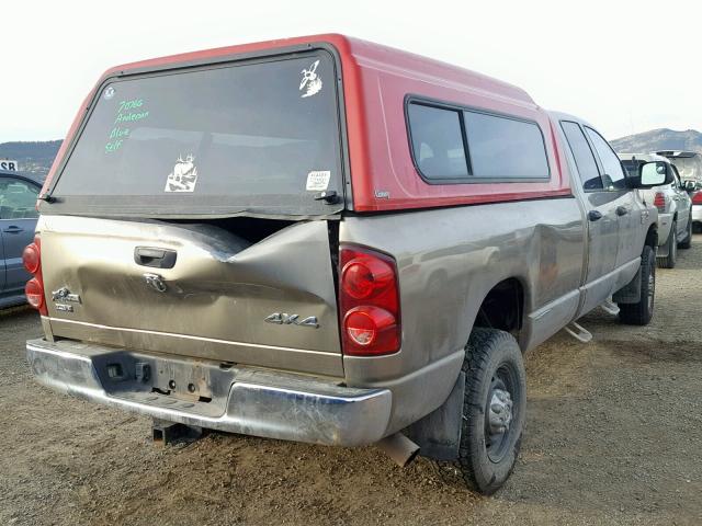 3D7KS28AX8G146205 - 2008 DODGE RAM 2500 S Բեժ լուսանկար 4