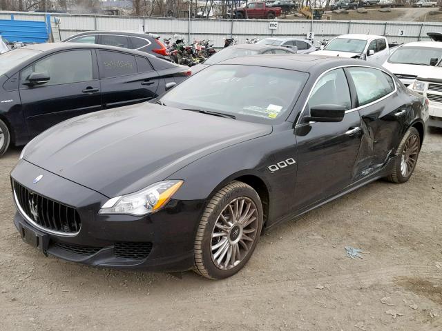 ZAM56RRA1E1122853 - 2014 MASERATI QUATTROPOR BLACK photo 2