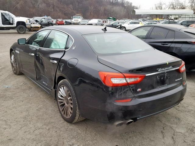 ZAM56RRA1E1122853 - 2014 MASERATI QUATTROPOR BLACK photo 3