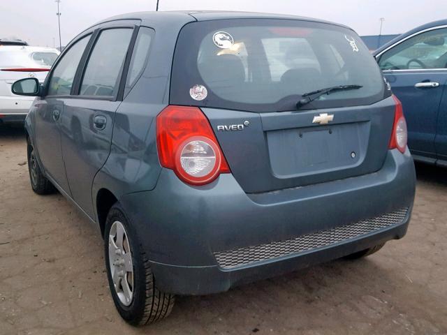 KL1TD6DE3AB117577 - 2010 CHEVROLET AVEO LS TEAL photo 3