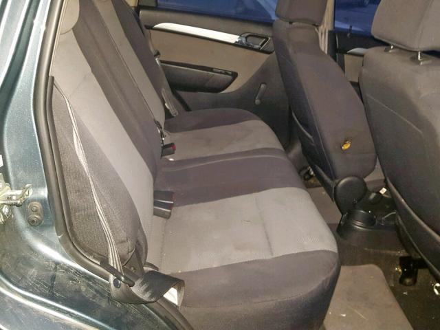KL1TD6DE3AB117577 - 2010 CHEVROLET AVEO LS TEAL photo 6