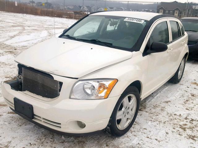 1B3HB48A99D112482 - 2009 DODGE CALIBER SX WHITE photo 2