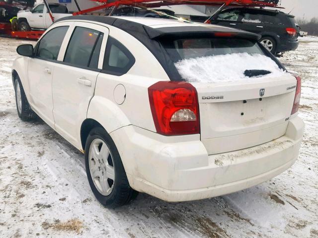 1B3HB48A99D112482 - 2009 DODGE CALIBER SX WHITE photo 3