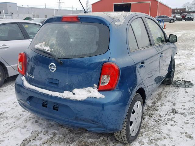 3N1CK3CP6HL266996 - 2017 NISSAN MICRA BLUE photo 4