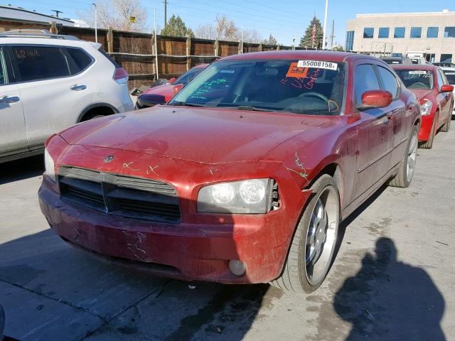 2B3CA3CV3AH180866 - 2010 DODGE CHARGER SX RED photo 2