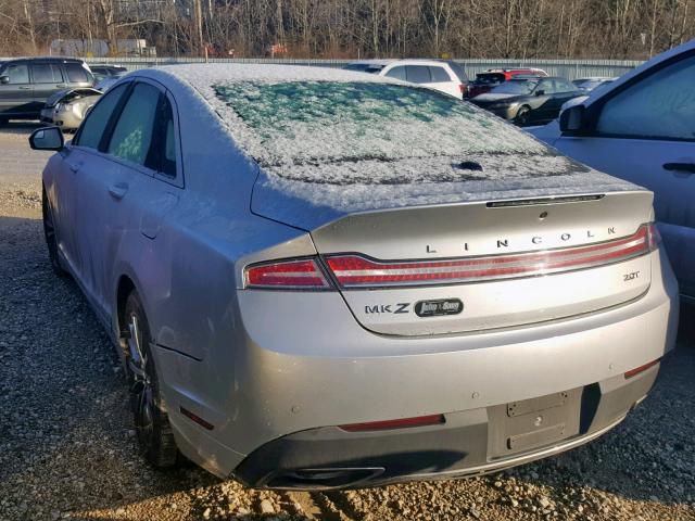 3LN6L5A90HR606255 - 2017 LINCOLN MKZ PREMIE SILVER photo 3